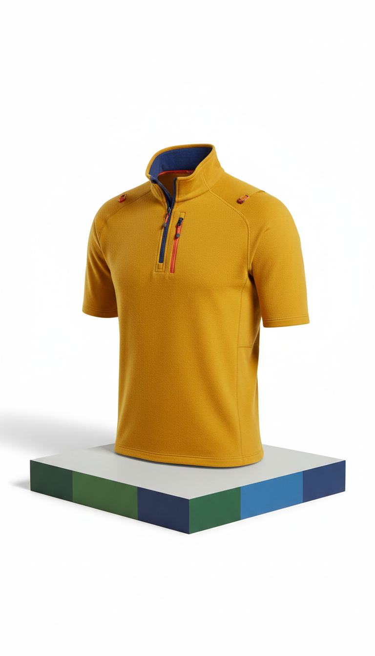 Merino Base Layer Shirt Trail Blaze Yellow